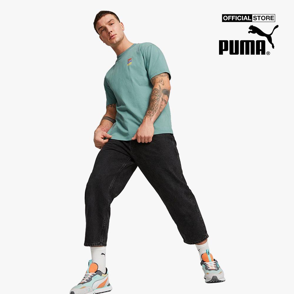 PUMA - Áo thun nam cổ tròn tay ngắn Downtown539181
