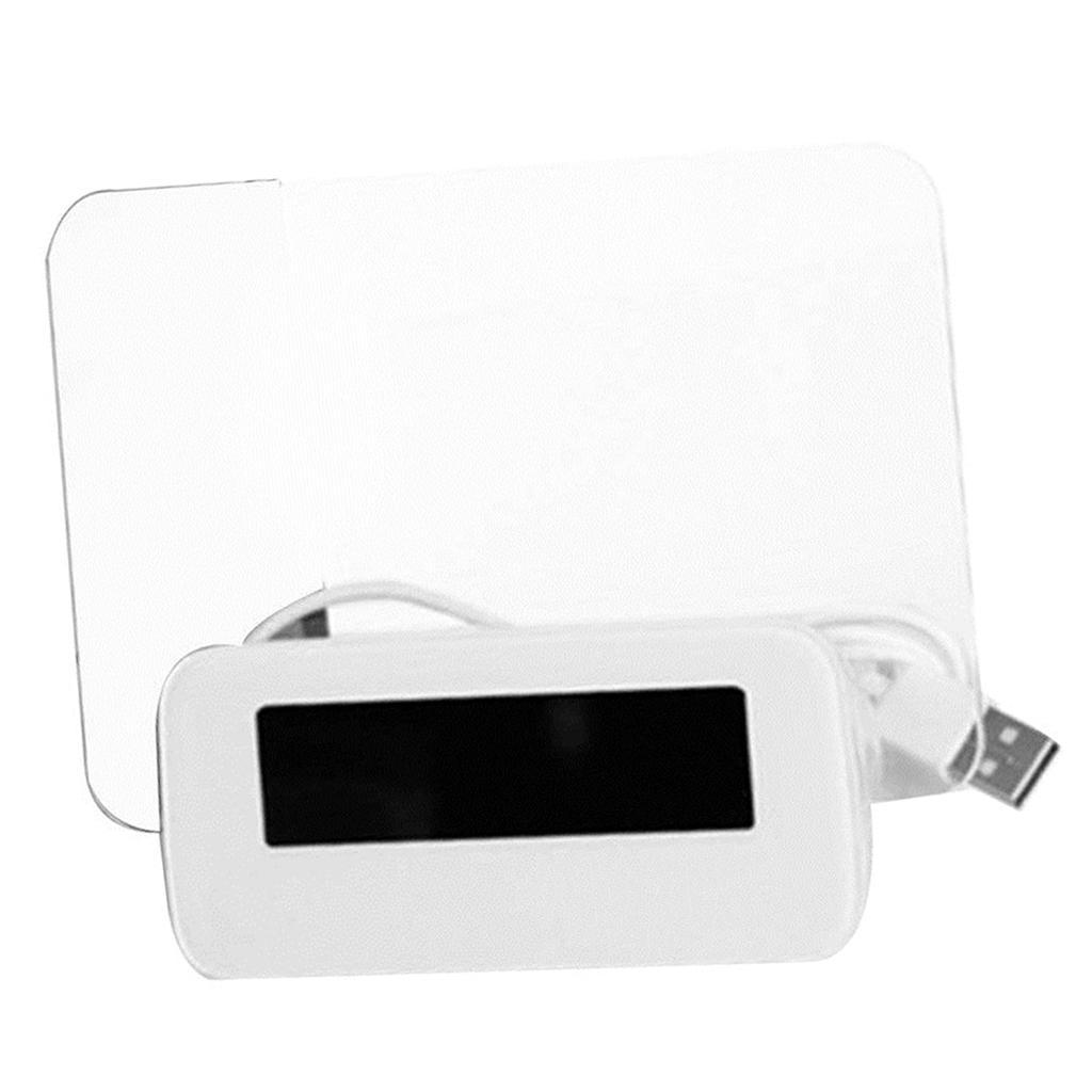 LED Digital Fluorescent Message Board Date Time  Clock