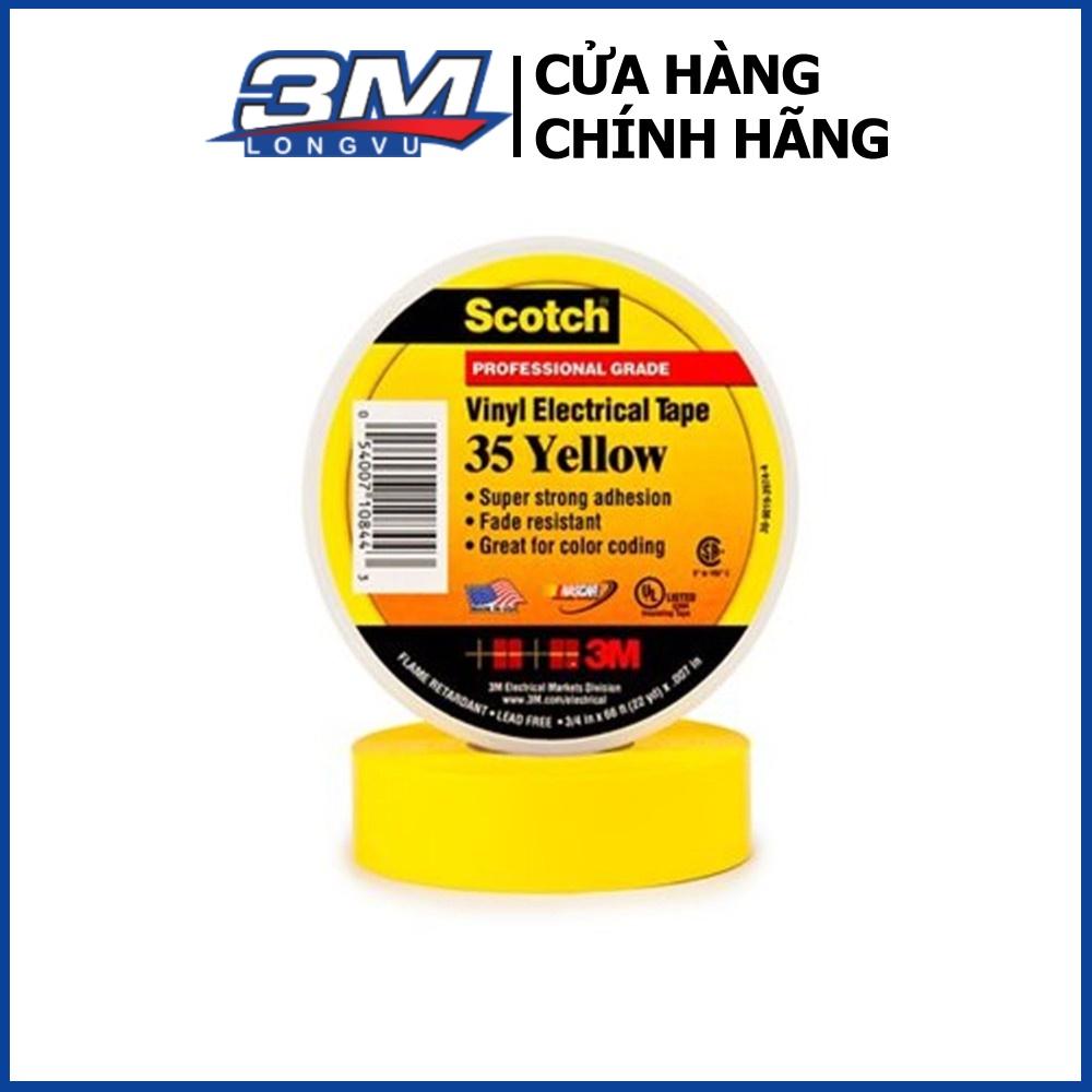 Băng Keo Điện 3M Vinyl Electrical Tape 35 Khổ 3/4 x 66ft - 3M Long Vu