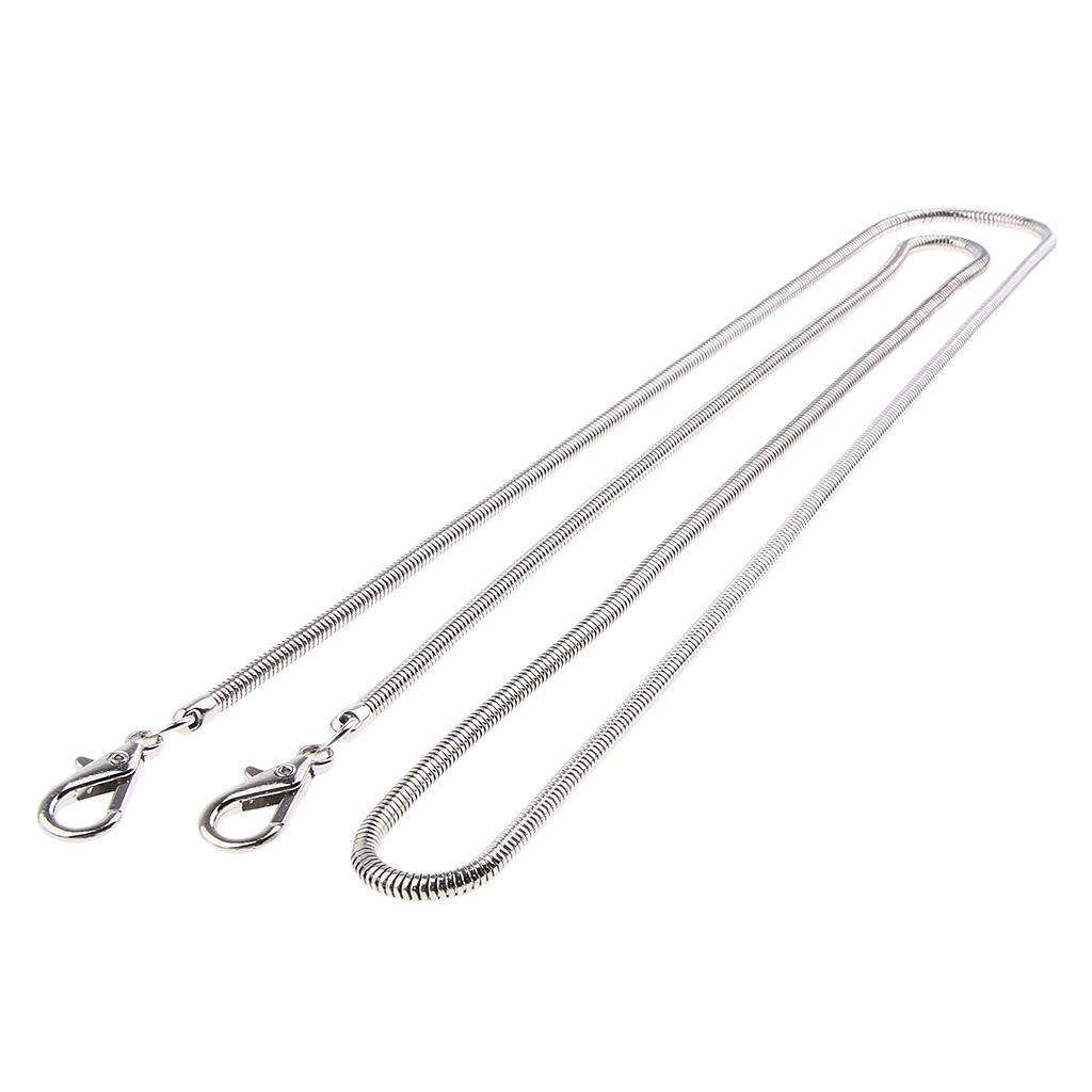 Women's Retro Metal Chain Handbag Purse Buckle Strap DIY Bag Accessories 120 cm