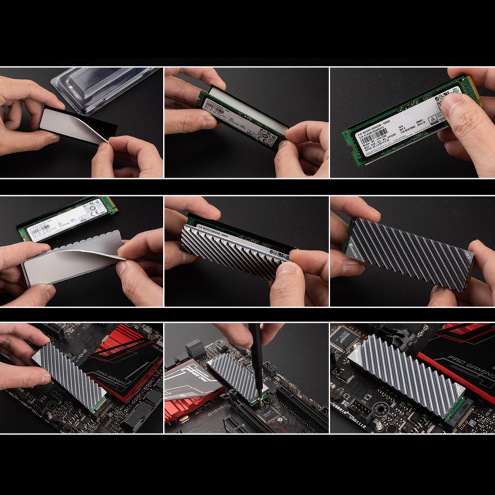 M.2 2280 SSD Heatsink, Heat Sink,High Performance SSD Cooler Heatsink for PCIE NVME M.2 SSD SSD Heat Sink