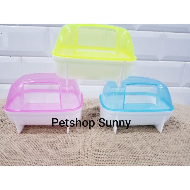 Nhà tắm vuông lớn nhựa cho hamster