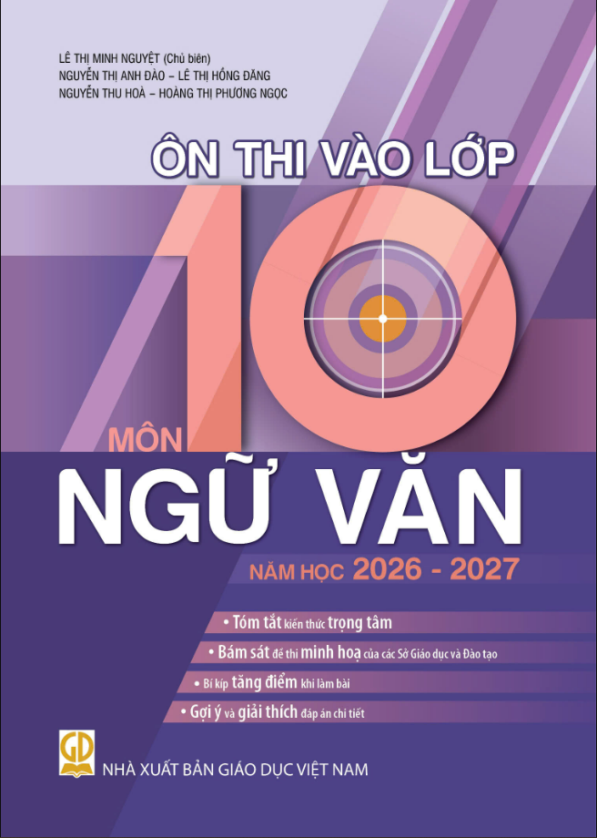 Sách - Ôn Thi Vào Lớp 10 Môn Toán + Ngữ Văn + Tiếng Anh Năm Học 2026 - 2027 (HEID)