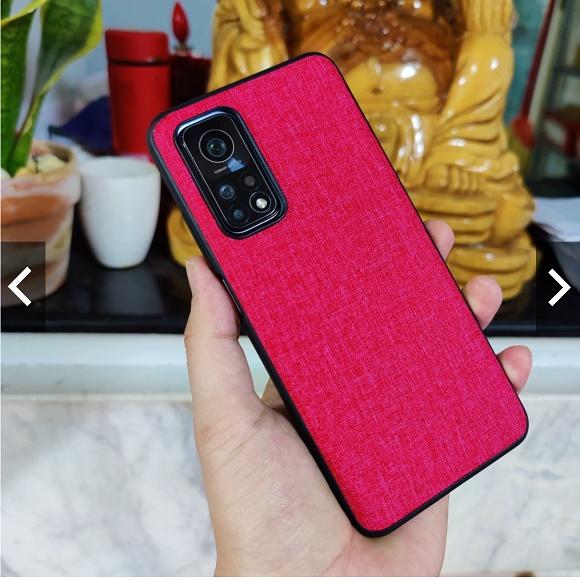 Ốp lưng Mi 10T Pro 5G vân vải Jean chống bám vân tay