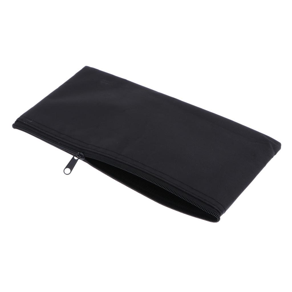 Mic Bảo Vệ Túi Mềm Mại Túi Bảo Quản Micro Túi Dây Kéo Đen 22X11 Cm