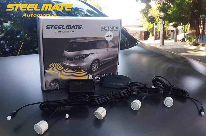 Bộ Cảm Biến Lùi STEELMATE 4 Mắt Chính Hãng MSTMR4 , Cảm Biến Lùi 4 Mắt Cao Cấp Cho Ô Tô