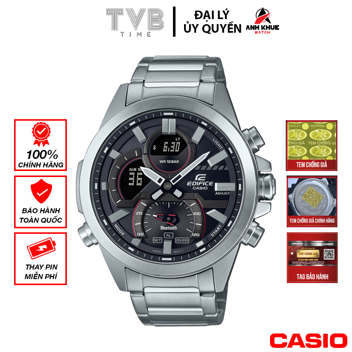 Đồng hồ nam dây kim loại Casio Edifice chính hãng ECB-30D-1ADF