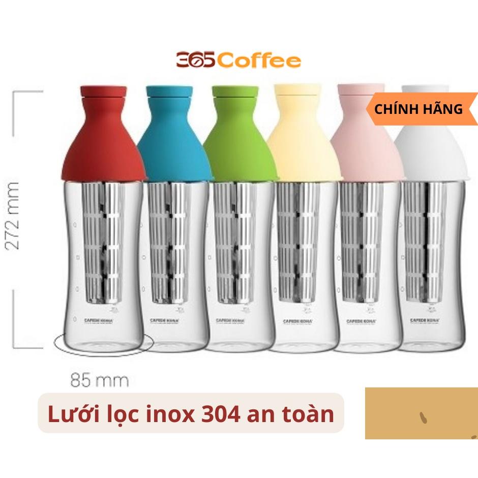 Bình Cold brew pha cà phê, pha trà, detox dạng chai Cafede Kona - chính hãng