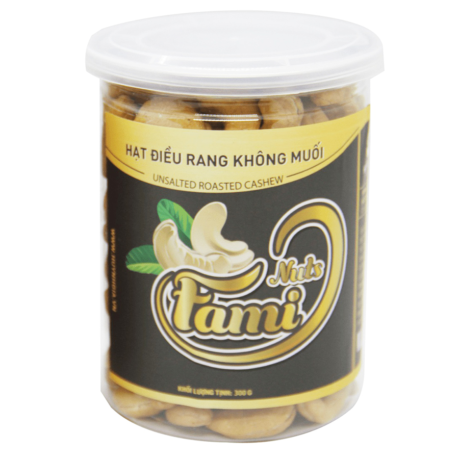 Hạt Điều Rang Không Muối Fami (300g / Hũ)