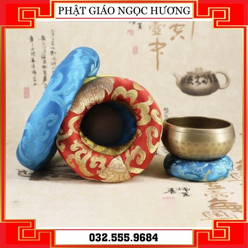 Đế Chuông Xoay Nepal - Đế Gấm Đặt Chuông - Singing bowl