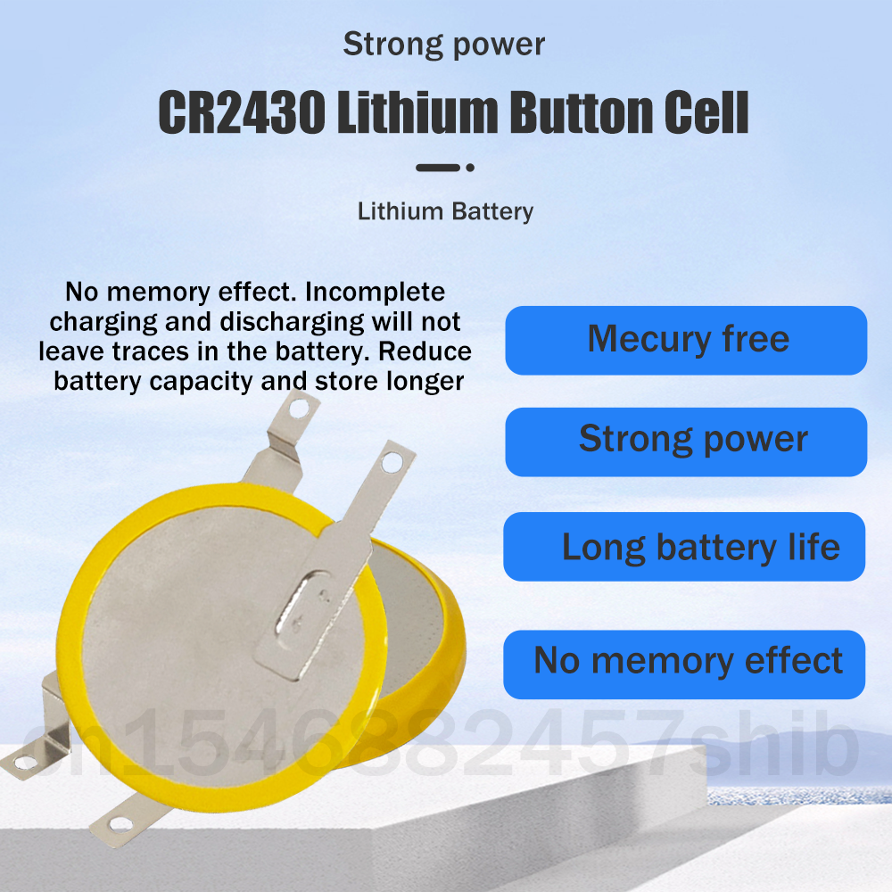 2-10 chiếc CR2430 CR 2430 Pin Lithium 3V Với 2 Chân Hàn Cho Bo Mạch Chủ Máy Tính Đồng Hồ Cân Đồng Hồ Nút Đồng Xu Tế Bào Màu sắc: 2 chiếc