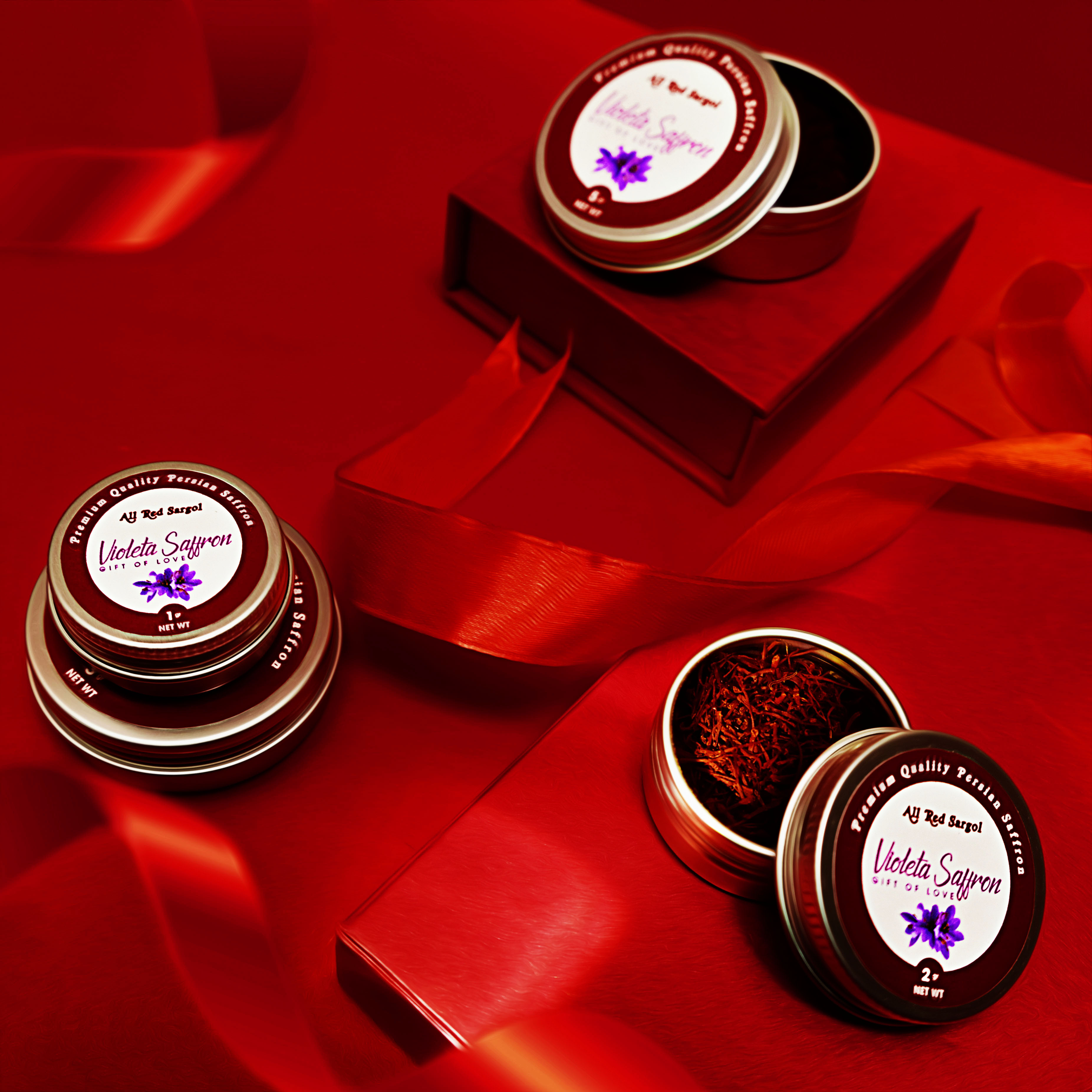 Nhụy Hoa Nghệ Tây Violeta Saffron - All Red Sargol - Giảm Mất Ngủ và Căng Thẳng, Tăng Cường Thể Chất - Hàng Chính Hãng (Hộp 5 gram)