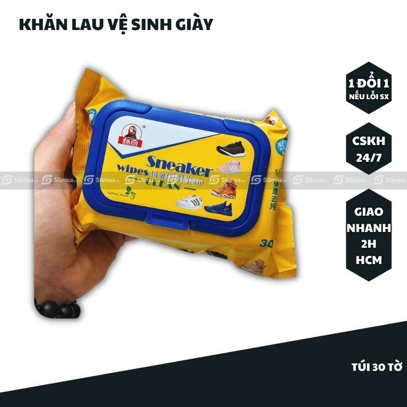 Khăn giấy, khăn lau vệ sinh giày, túi 30 tờ