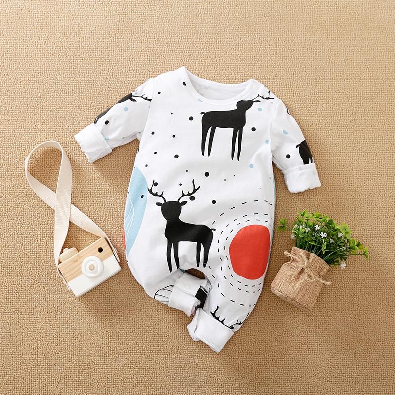 BodySuit giáng sinh noel cho bé, áo liền thân dễ thương dài tay ngắn tay cho bé gái và bé trai, cotton 100%, Aiueo Nhật