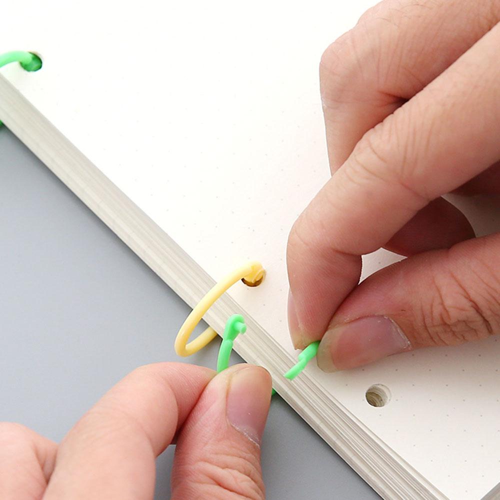 ☆YOLA☆ Calendar Easy Ring Circle Scrapbook Clips Loose Leaf Ring Notebook Craft Keychain Album Hinged Binder