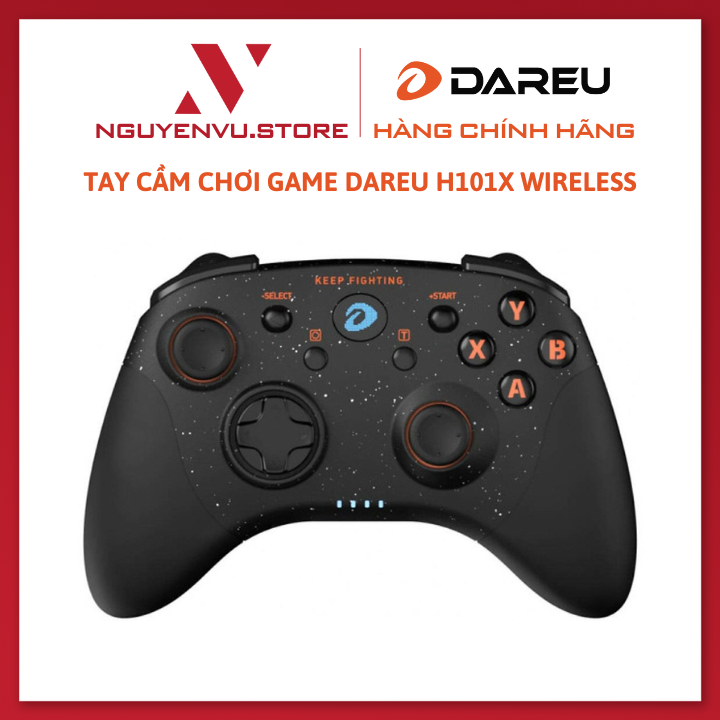 Tay cầm chơi game không dây DareU H101X Wireless - Hàng chính hãng