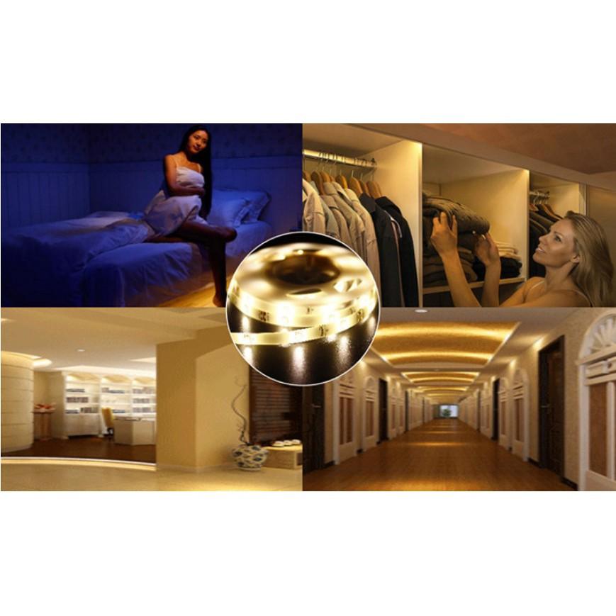 Đèn LED dây viền trang trí cảm ứng Hồng Ngoại 3000k 1,5M sử dụng trong nhà