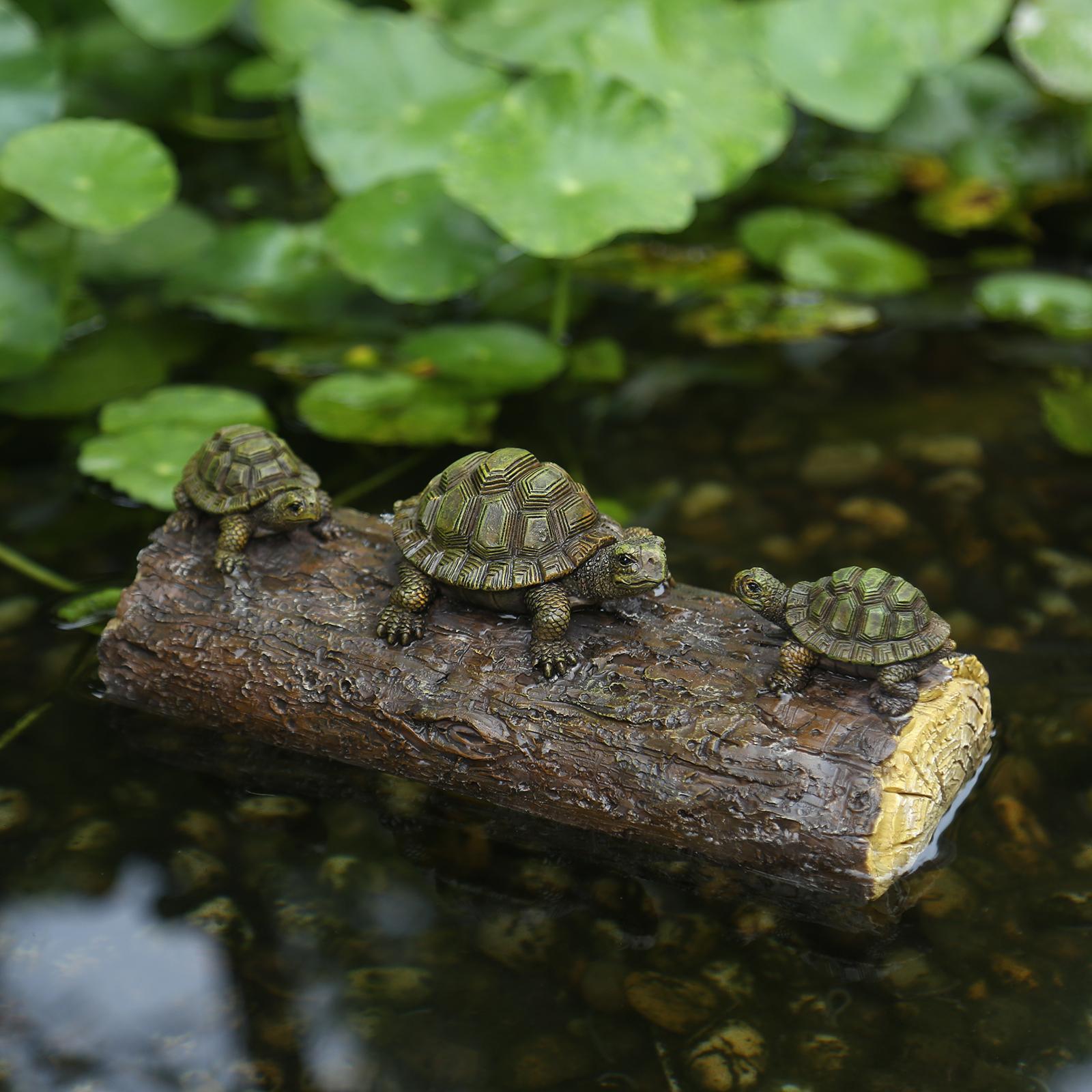 Turtle Floating Ornament Figurine Fairy Garden Statue DIY for Outdoor Indoor