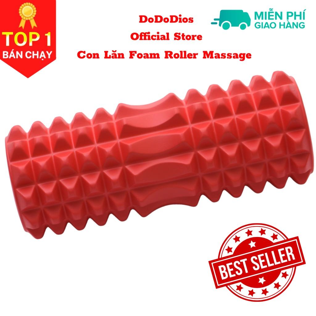 Con Lăn Foam Roller Massage, Dãn Cơ Tập Gym,Yoga Màu Đỏ