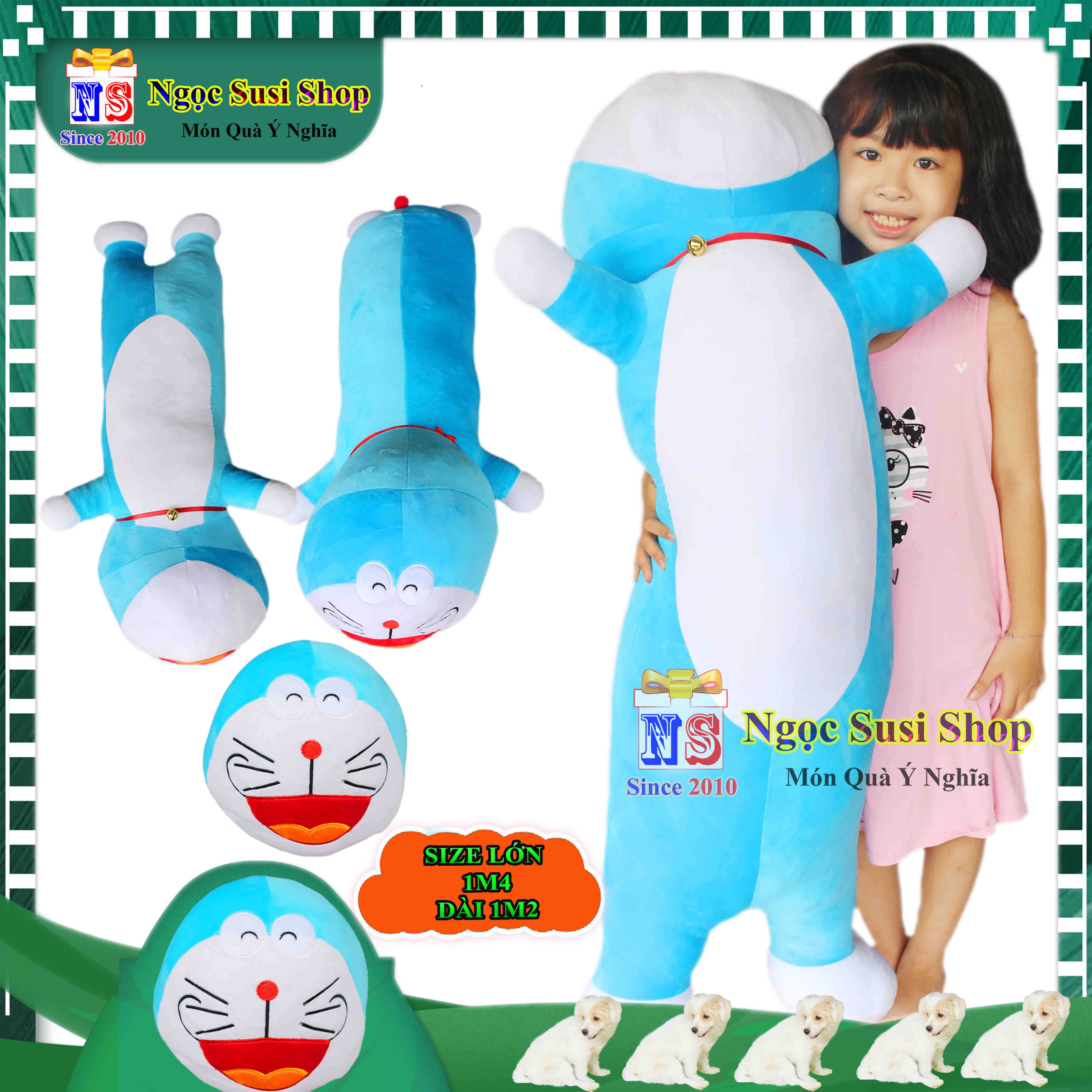 THÚ NHỒI BÔNG ĐÔRÊMON DOREMON SIÊU TO KHỔNG LỒ CHO BÉ ÔM NGỦ - GỐI ÔM HÌNH DOREMON