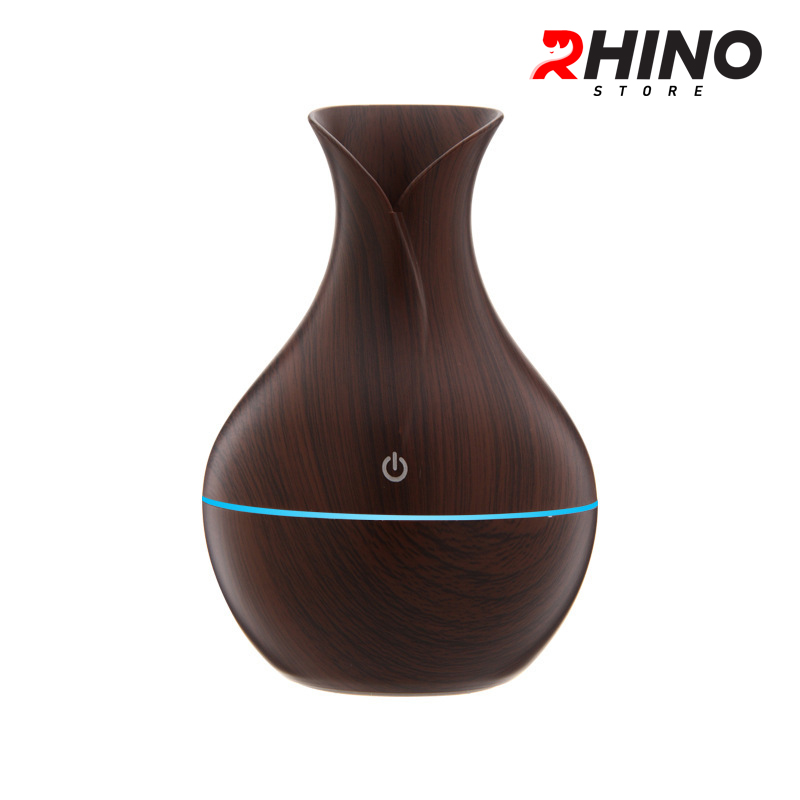 Máy phun sương tinh dầu tạo ẩm Rhino H401A hình bầu, dung tích 200ml nhiều màu - Hàng chính hãng