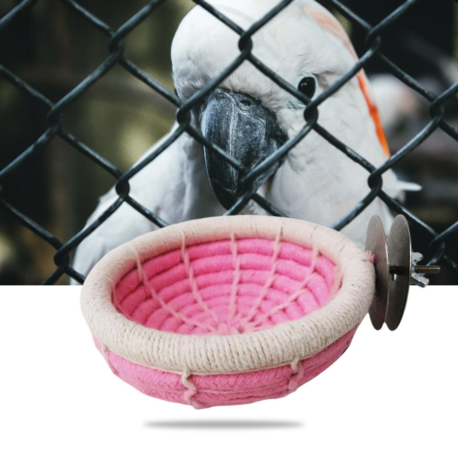 Soft Bird Nest Hanging Bed Toys Cave Cage Cotton Rope Hut for Cockatoo Pet Supplies