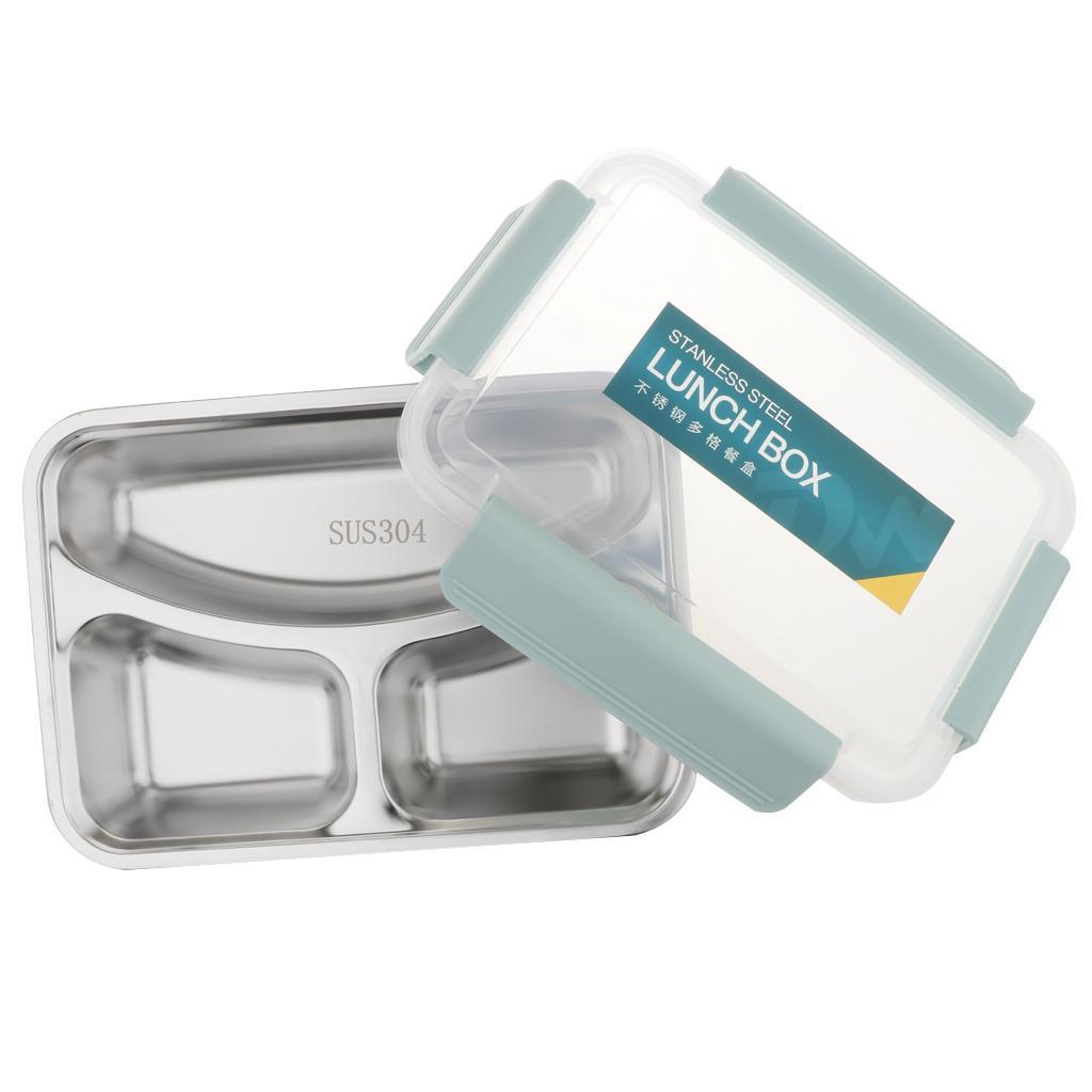 Stainless Steel Lunch Box Dinnerware Kids Food Container