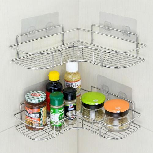 Kệ góc để đồ bằng inox 304