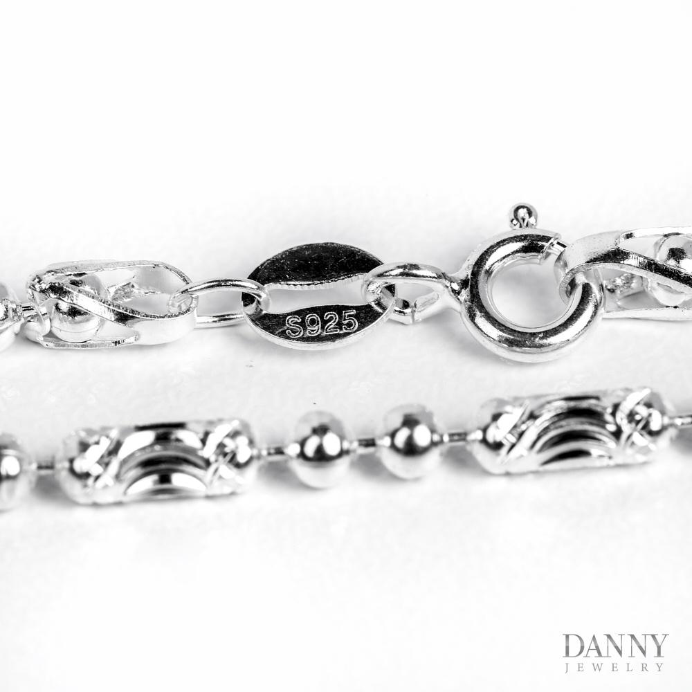 Dây Chuyền Nữ Danny Jewelry Bạc 925 Xi Bạch Kim