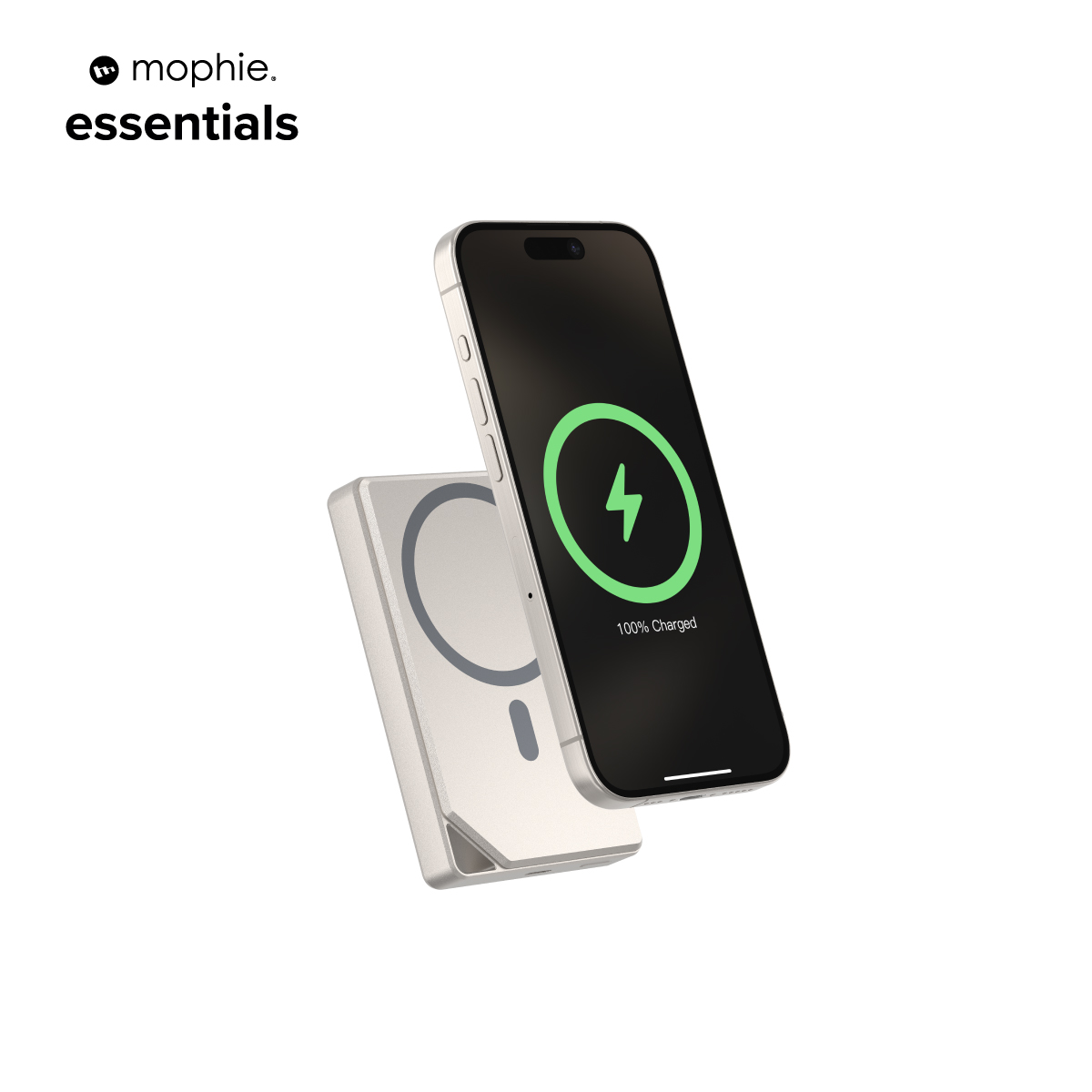 Sạc dự phòng mophie Essentials Snap+ 10,000mAh Metallicl, công suất đến 15W - Hàng chính hãng
