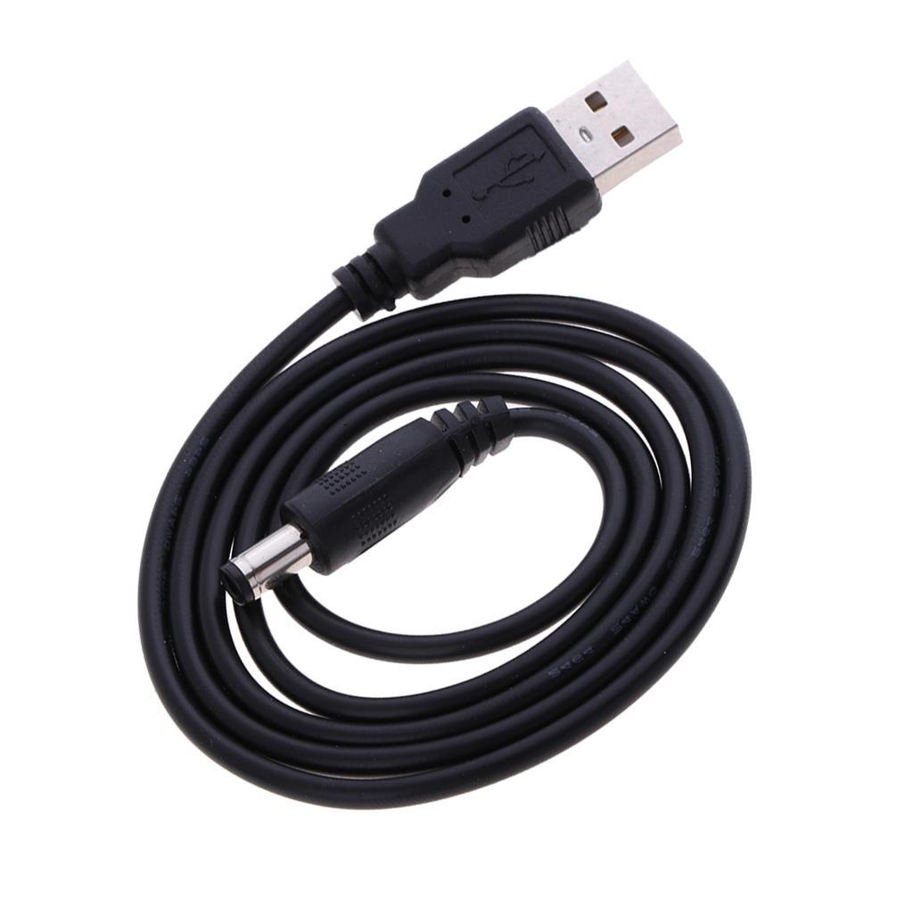 USB 2.0 A Type Male to DC 5.5 x 2.1mm DC 5V Power Plug Connector Cable Cord