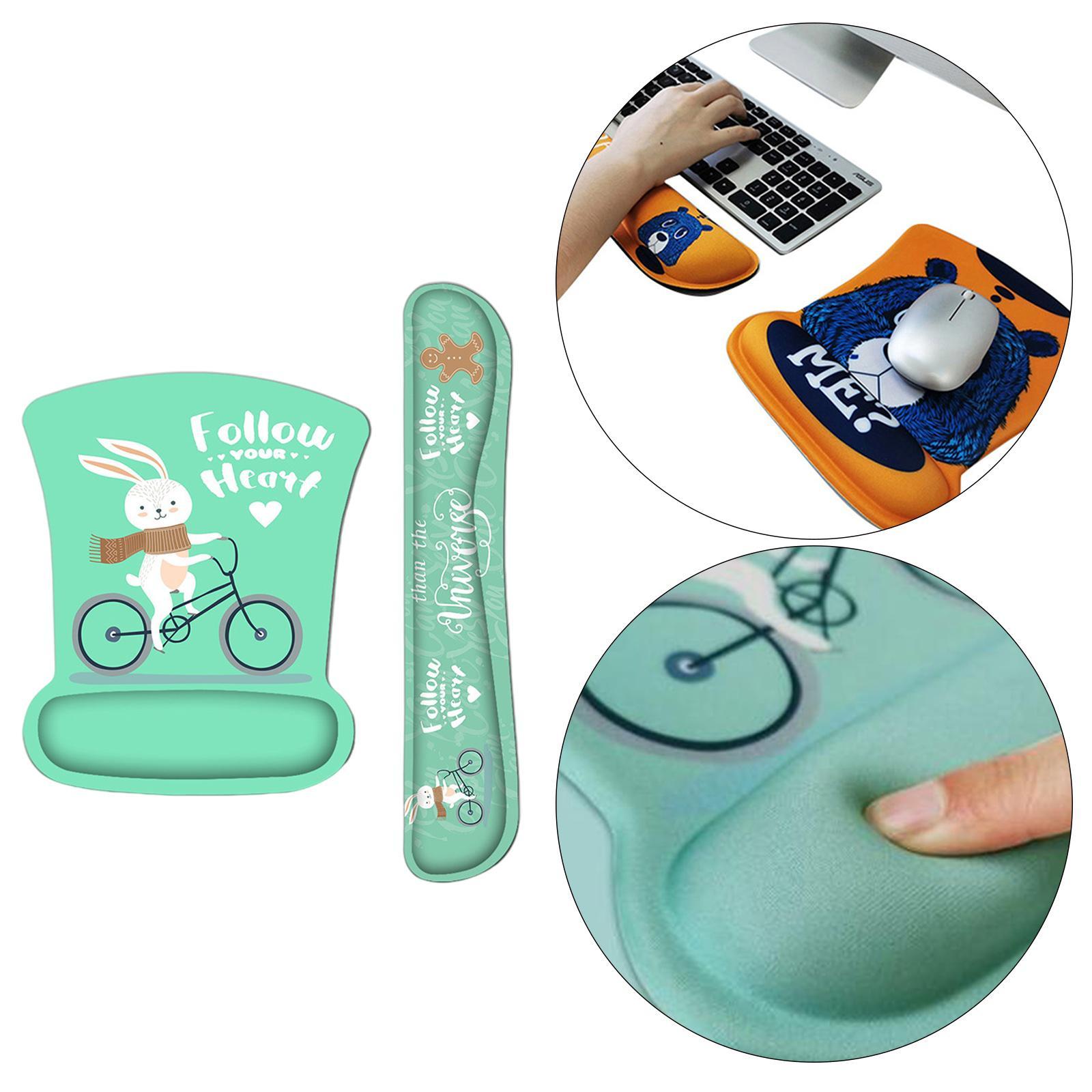 Mouse Pad Keyboard Wrist Rest For Easy Typing For Computer Home Animal