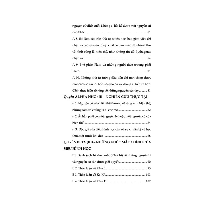 SIÊU HÌNH HỌC - Aristotle - Nguyễn Nguyên Hy, Lê Duy Nam dịch -