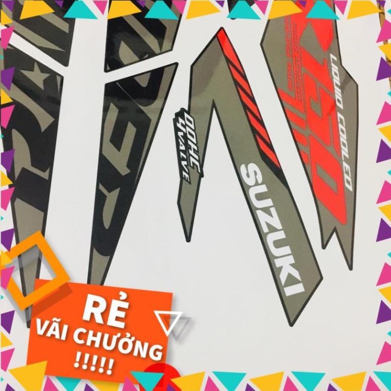 Tem rời Raider mẫu zin 2021 đỏ xám đen - in siêu nét