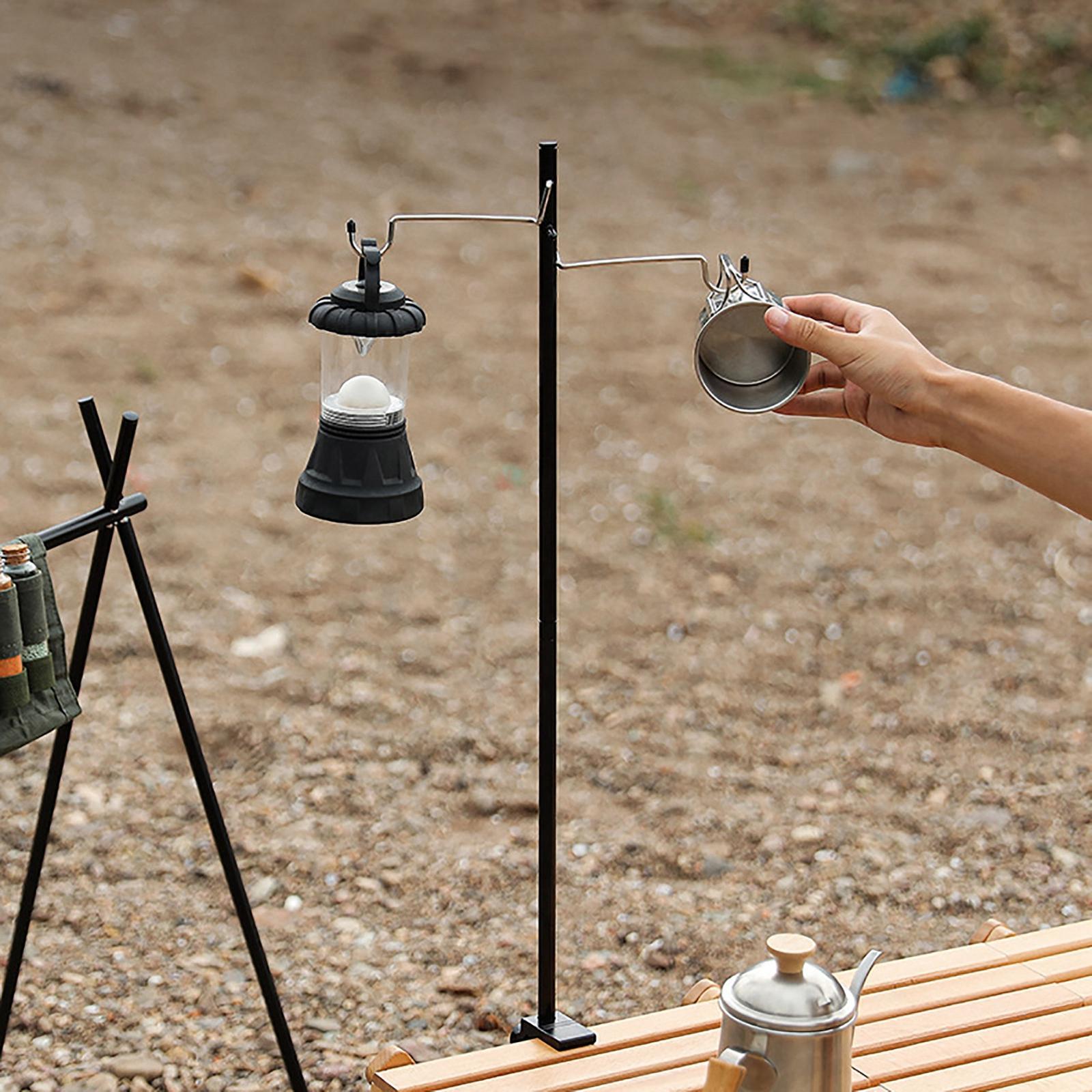 Camping Lantern Stand Portable Folding Fishing Lamp Light Pole Holder Hanger