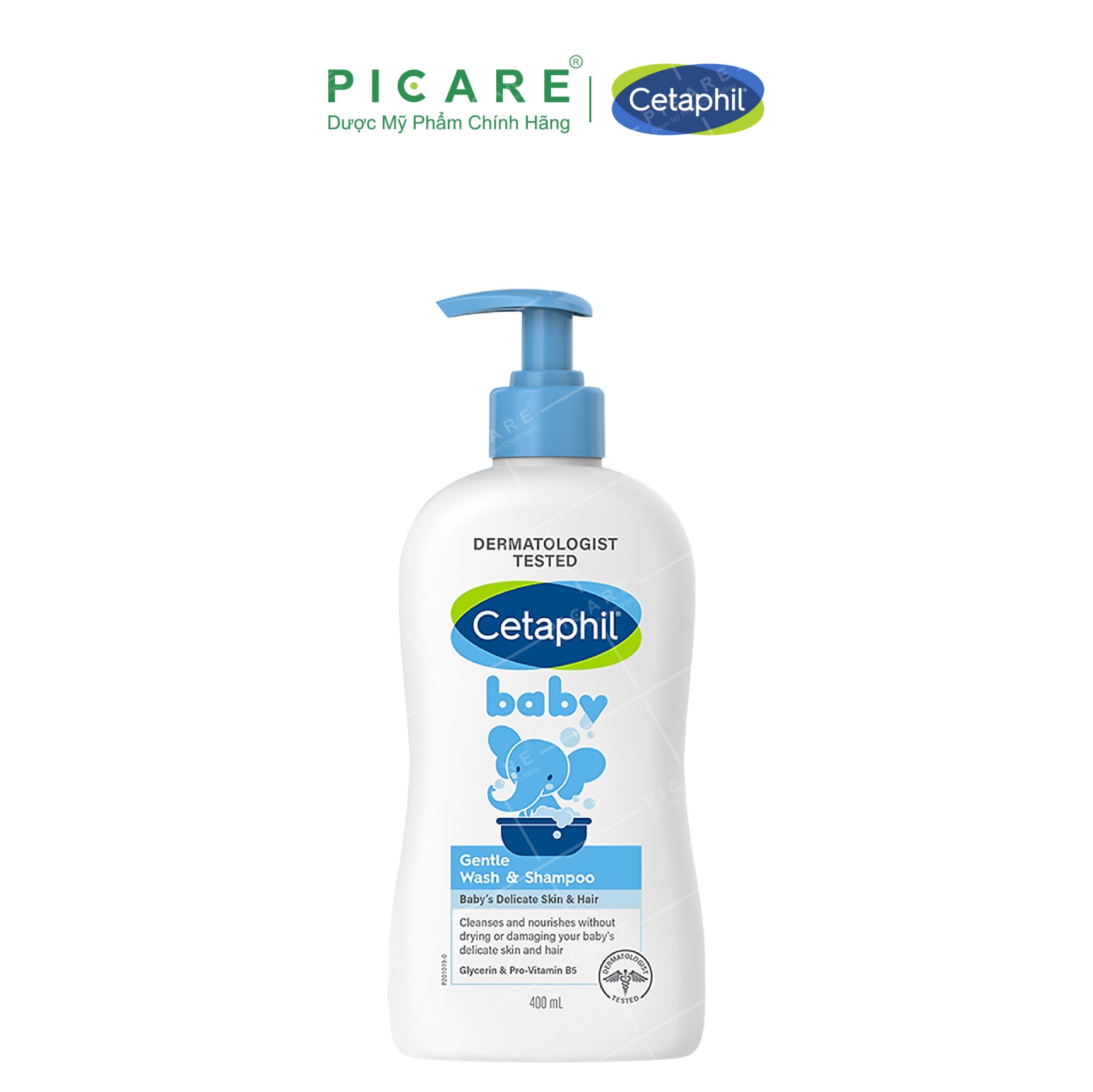 Sữa Tắm Gội Toàn Thân Cetaphil Baby Gentle Wash Shampoo 2 in 1 (400ml)