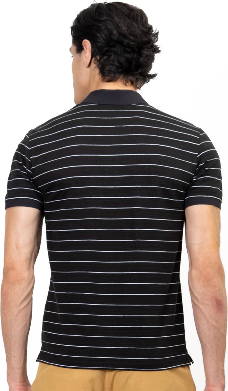 Áo Polo Nam Novelty NATMSLMCSR191238N - Đen Sọc Trắng
