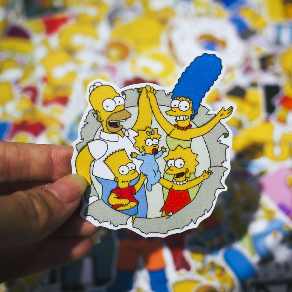 Set 100 sticker hình dán - The Simpsons