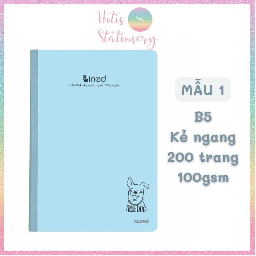 Vở may dán gáy kẻ ngang Lined KLong - 200 trang - MS842