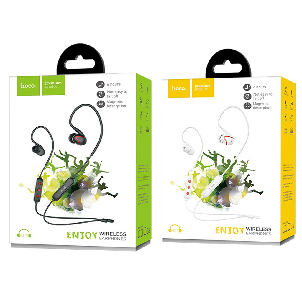 Tai nghe bluetooth thể thao Hoco ES19 Joy sound V4.2 - Hàng Chính Hãng