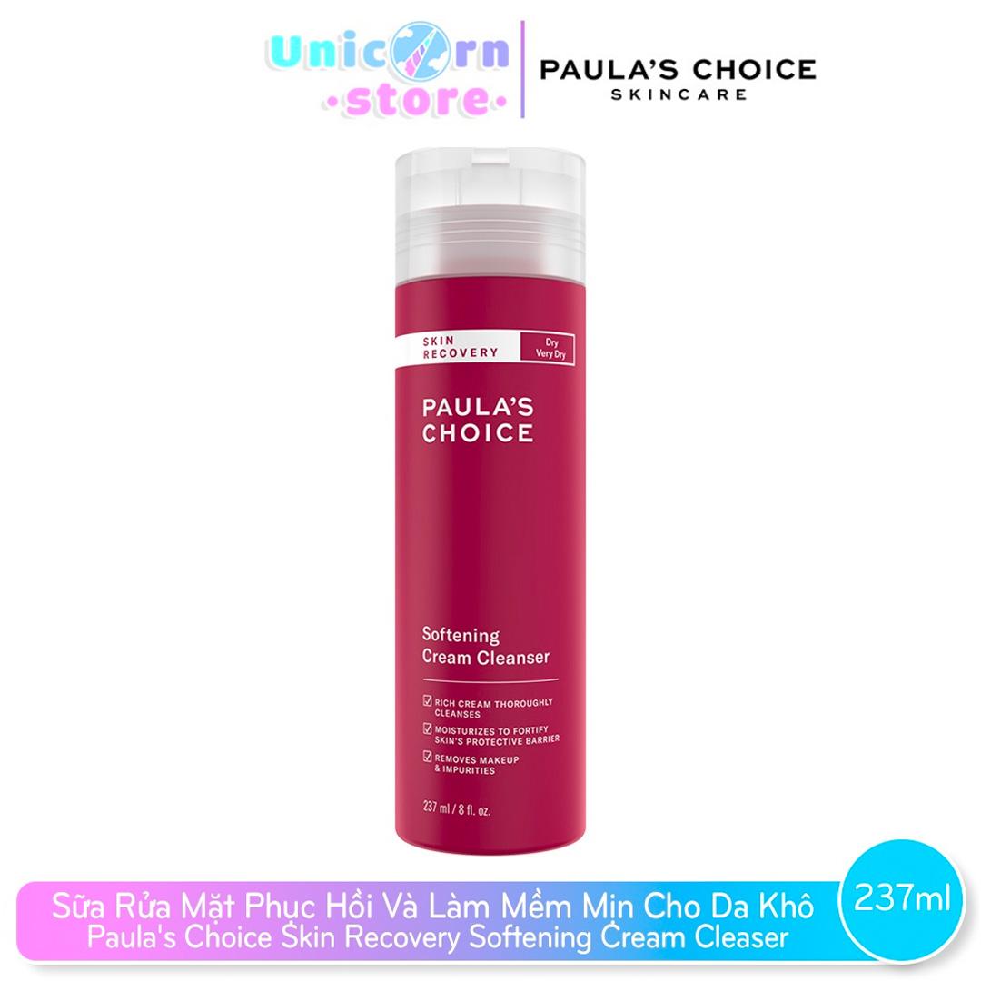 Sữa rửa mặt phục hồi da và làm dịu da Paula’s Choice Skin Recovery Softening Cream Cleanser 237ml