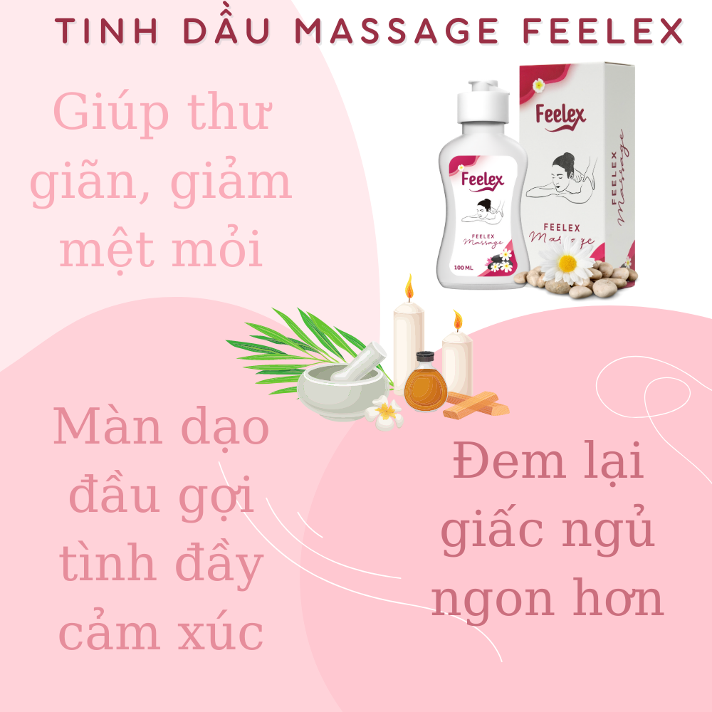 Hình ảnh Dầu massage Yoni body Feelex toàn thân cho nam và nữ hương nhài dung tích 100ml