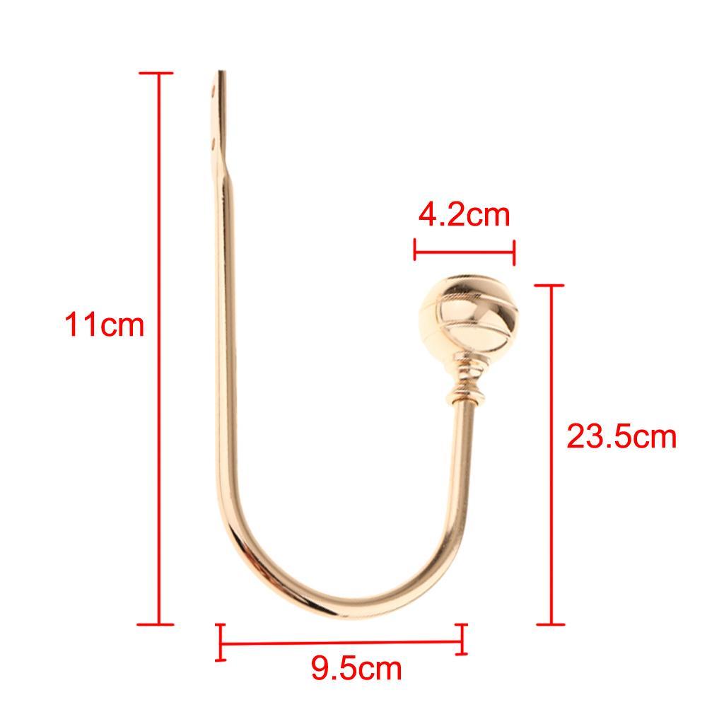 Basic Curtain Tieback Hooks Wall Clothes Hanger Hooks Home Decor