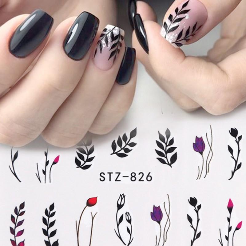 Set 29 sticker họa tiết xinh xắn kiểu bóng nước trang trí móng nghệ thuật