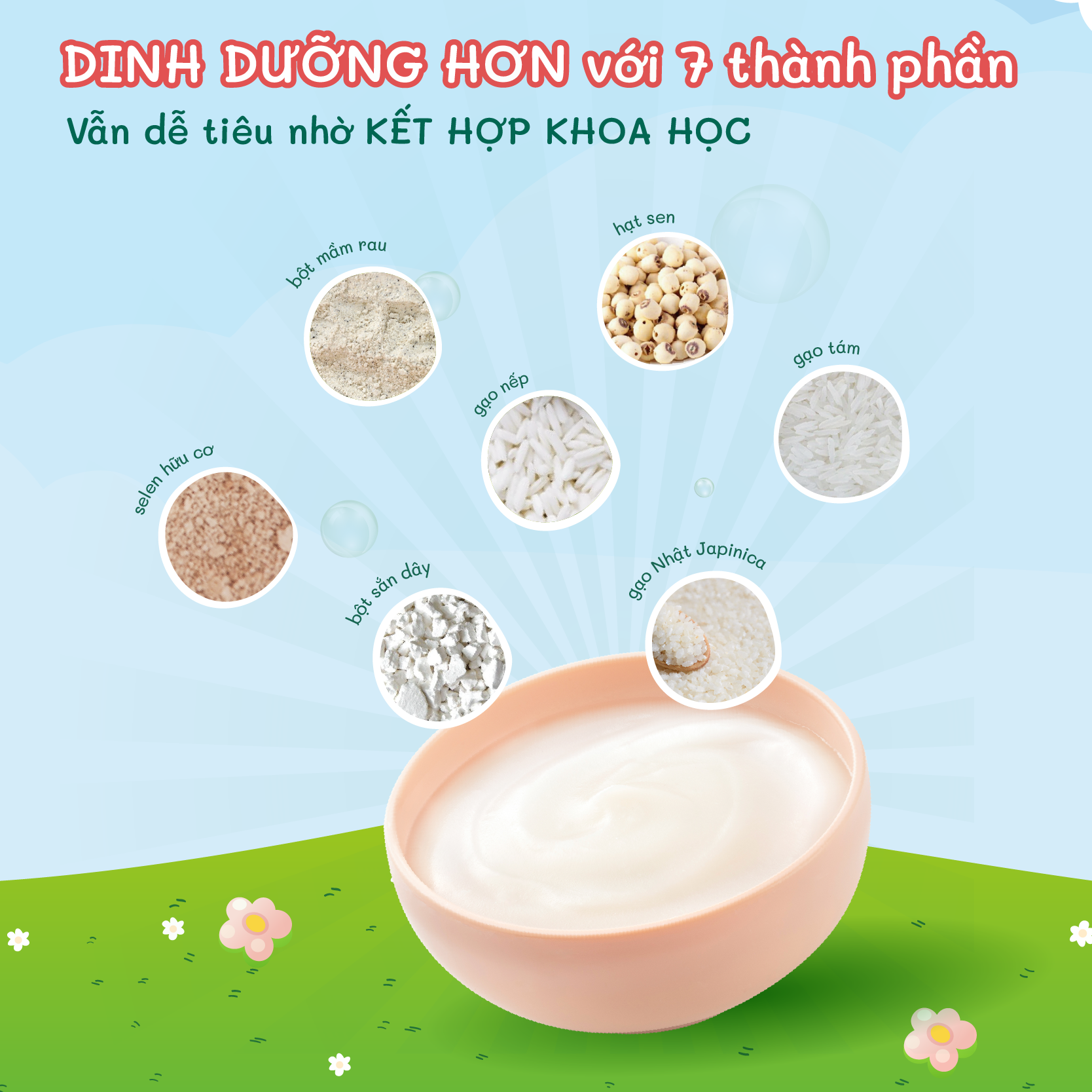 Bột nấu công thức Mabu dành cho trẻ ăn dặm 900g