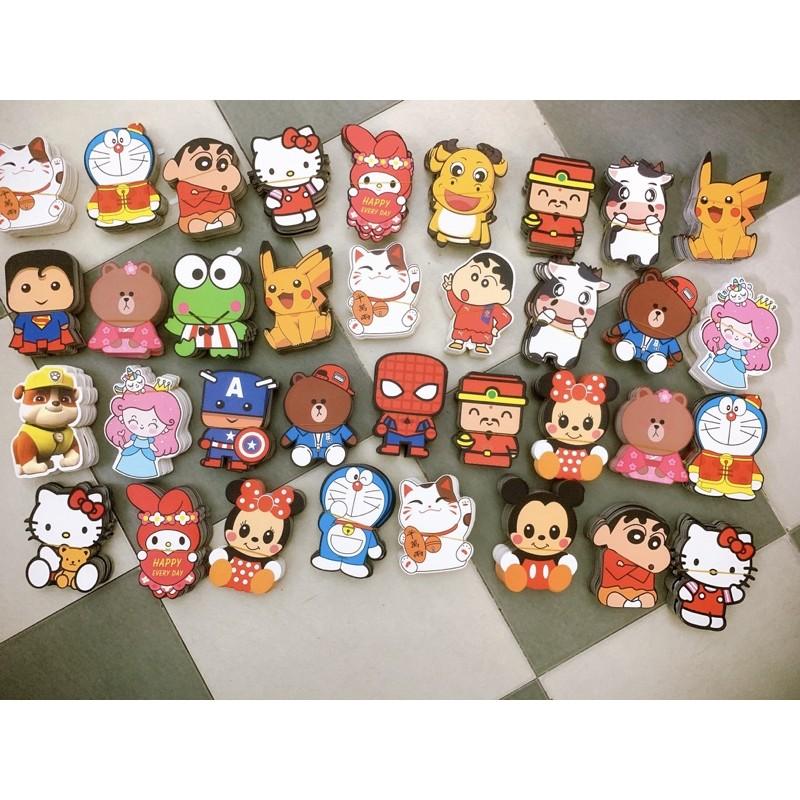 Combo 500 bao lì xì hoạt hình chibi mẫu 2021