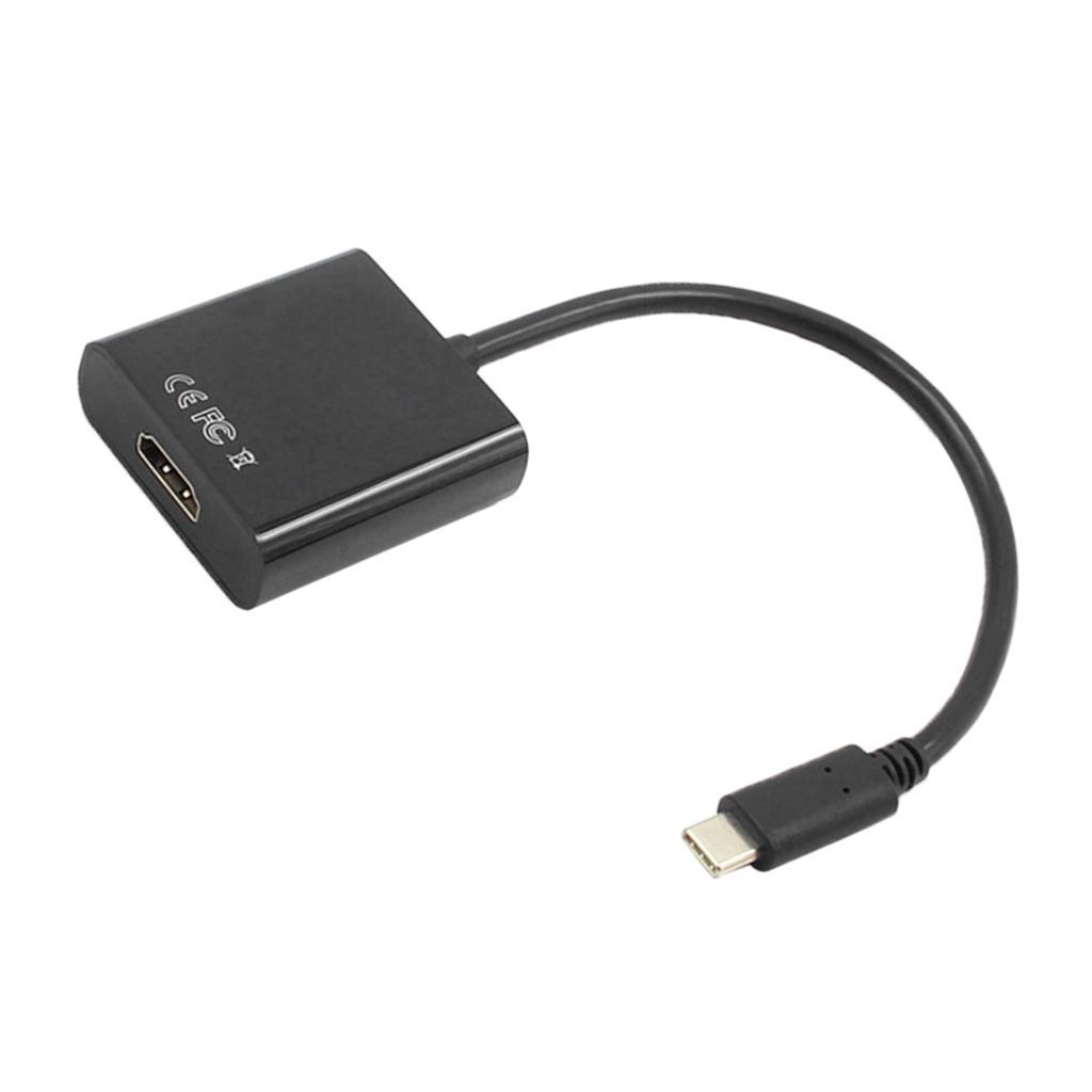 USB C USB 3.1 Type-C to HDMI 1080P Adapter Cable for Macbook, Chrombook Black