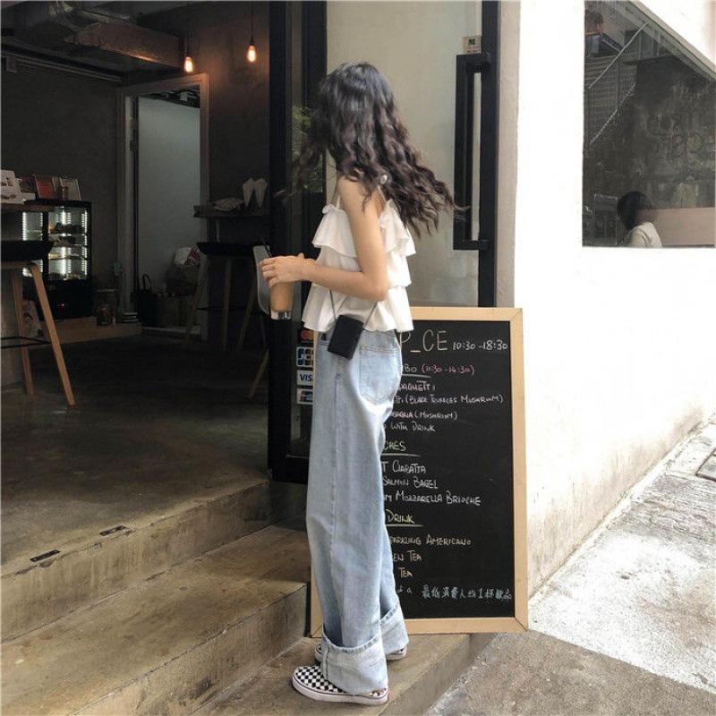 Áo hai dây, Áo croptop trễ vai bánh bèo tiểu thư nhiều tầng xinh xắn đi dã ngoại đi chơi đi du lịch thoáng mát AO003