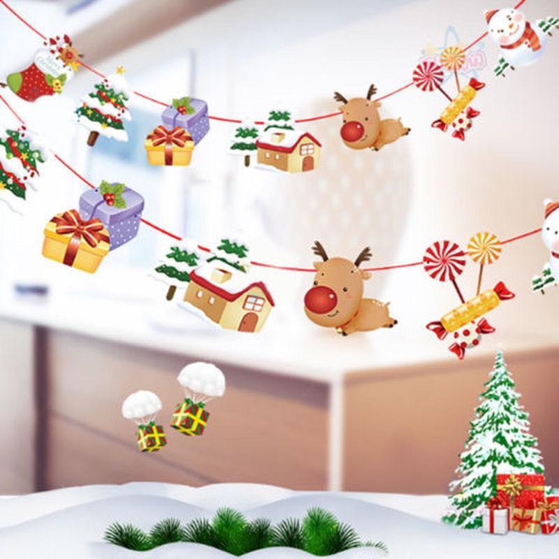 DÂY CỜ GIẤY TREO CHỮ MERRY CHRISTMAS DÀI 2m5 PHỤ KIỆN TREO TRANG TRÍ NOEL NGÀY LỄ GIÁNG SINH