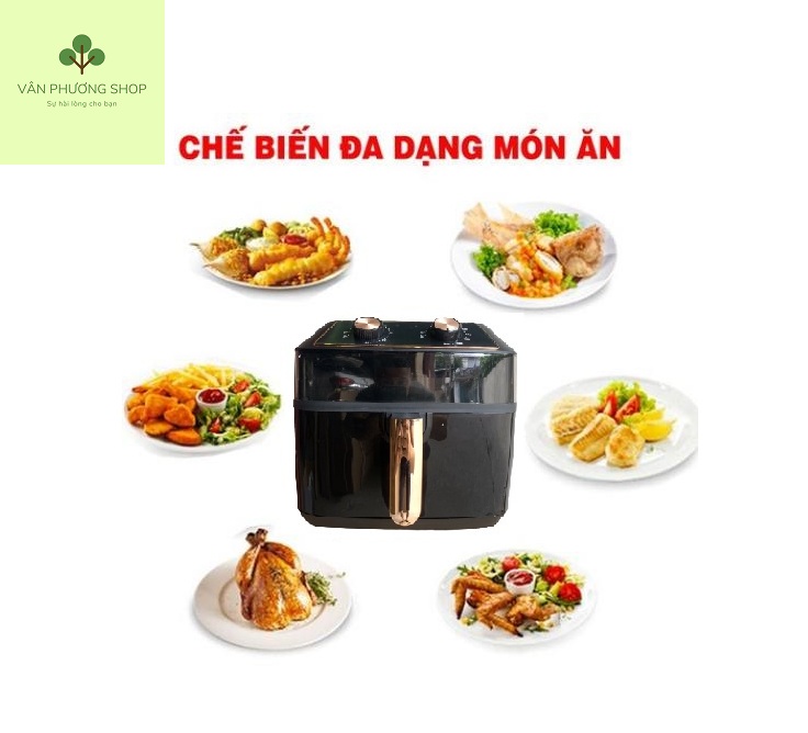 NỒI CHIÊN KHÔNG DẦU 10 LÍT KIỂU MỚI